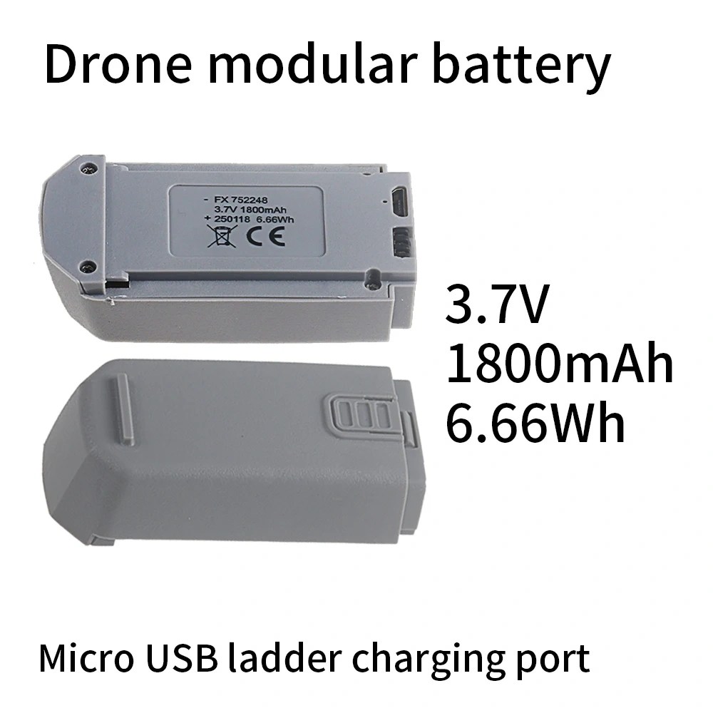 3.7V 1800mAh Lipo Battery For L28 A11 T1 mini Drone 752248 Remote Control Drones RC Quadcopter 3.7V Replacement Batteries