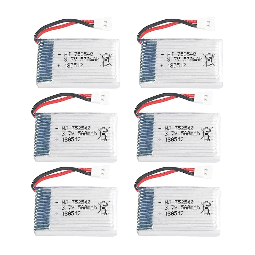H31 Battery 752540 3.7V 500mAh Rechargeable Lipo Battery For H107 H31 KY101 E33C E33 RC Drone Spare Parts 3.7V Battery