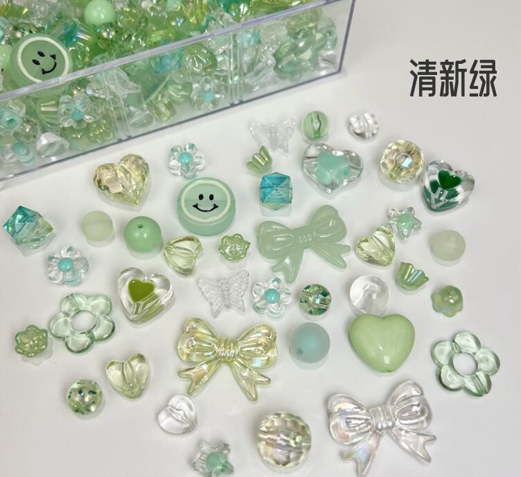 【A41】春の緑    レジンDIY ミックス