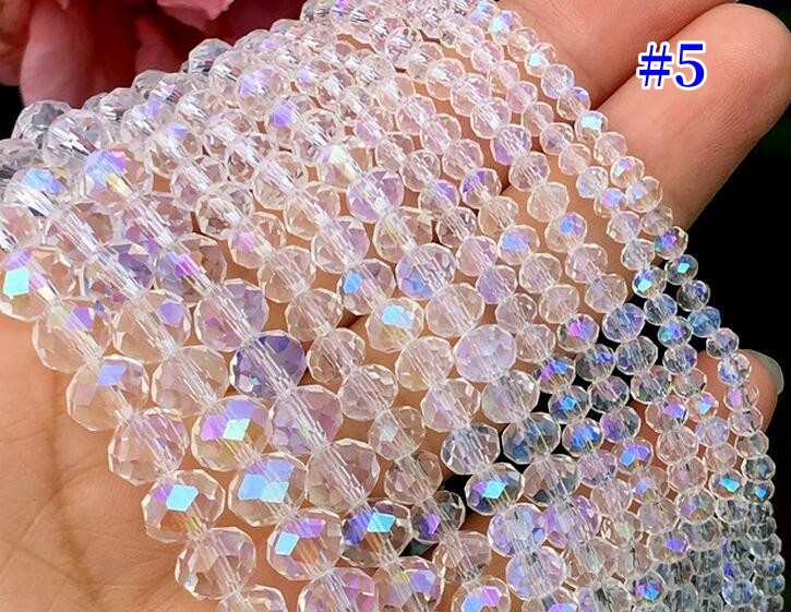 A53  クリスタルガラスビーズ キラキラビーズ  32面カット （10mm* 10mm）