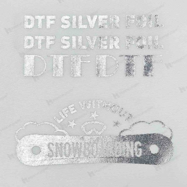 Серебряная фольга DTF