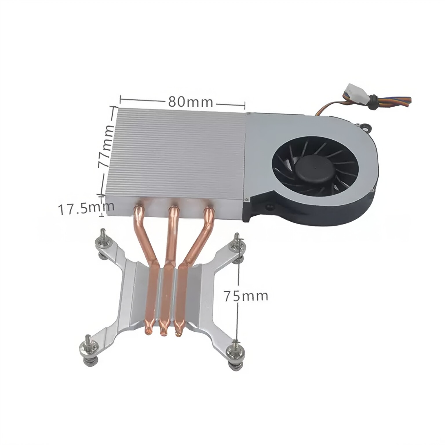 【Hot Selling】 All-in-One PC CPU Cooler - 3 Heat pipe heat sink with Silent Dustproof Fan