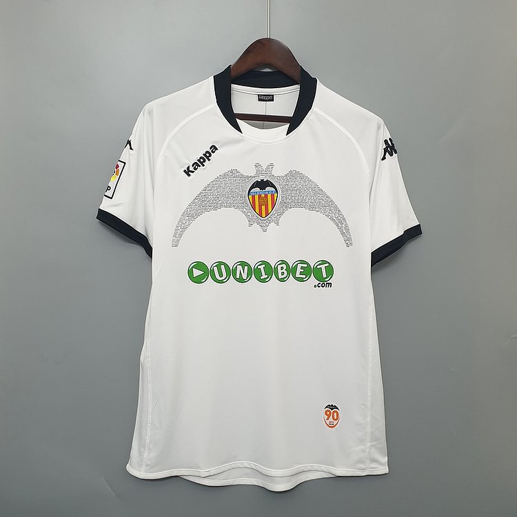Retro 2009-10 Valencia home Retro Football jersey