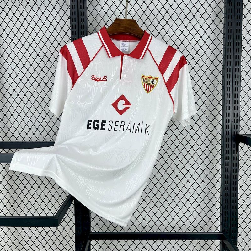 Retro 1992-93 Sevilla Home retro football jersey