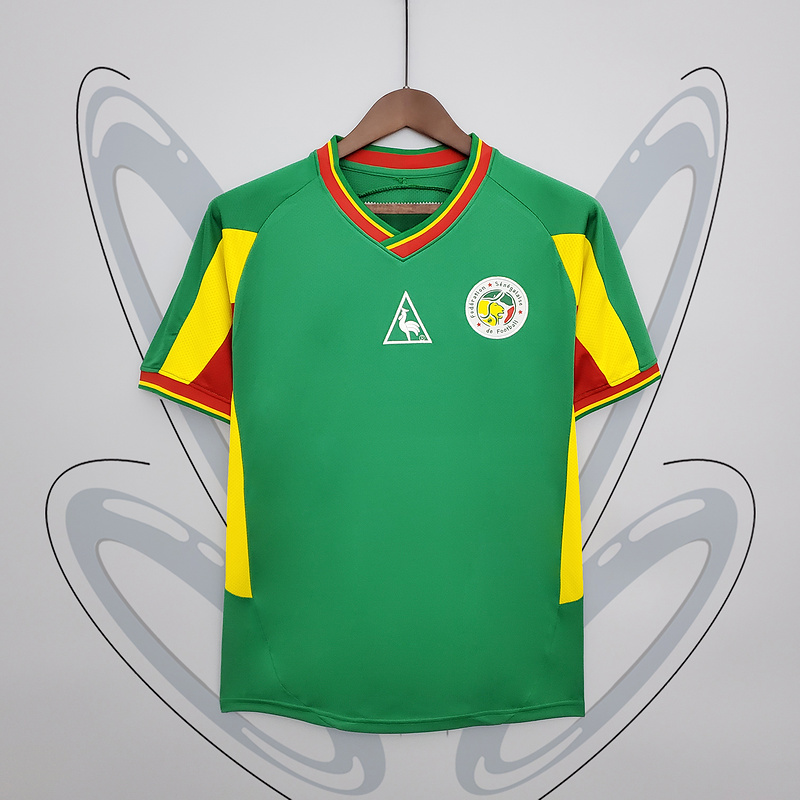 Retro 2002 Senegal Retro green Football jersey