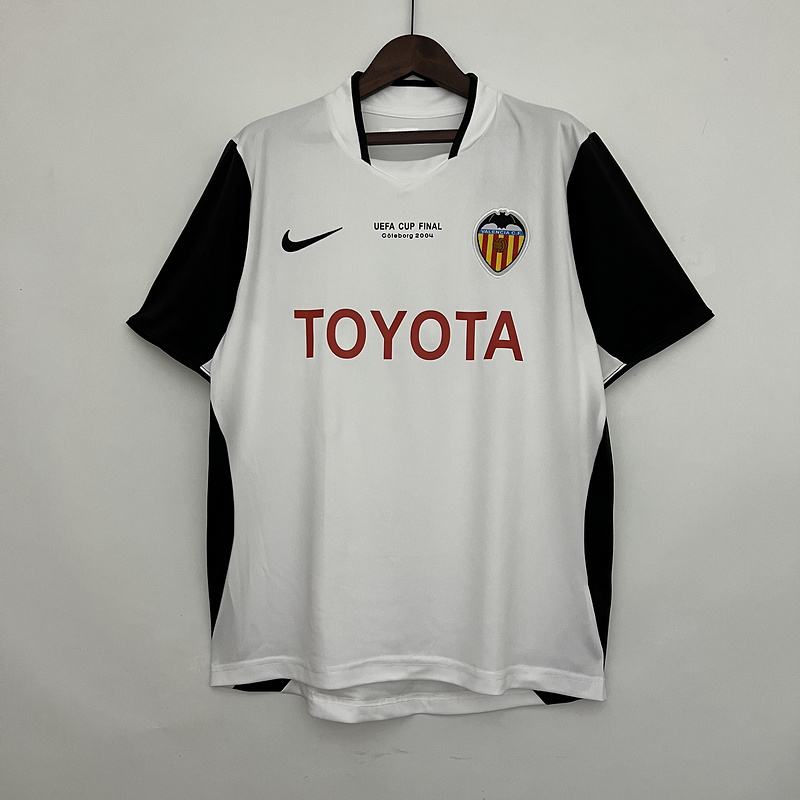 Retro 2003-04 Valencia Home Retro Football jersey