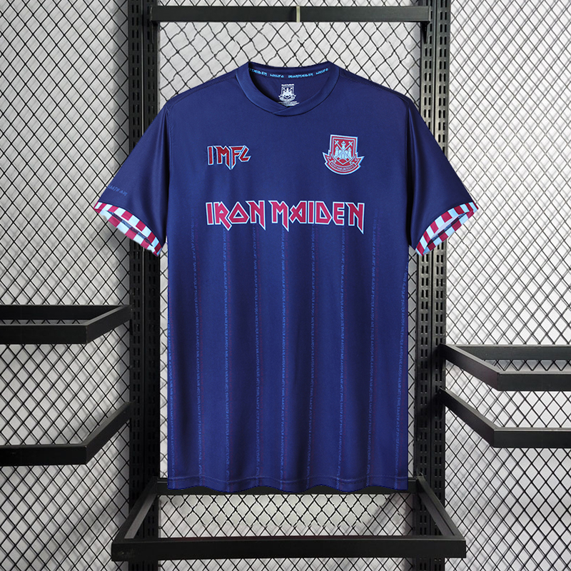 Retro 2020-21 West Ham Iron Maiden Away Retro Football jersey