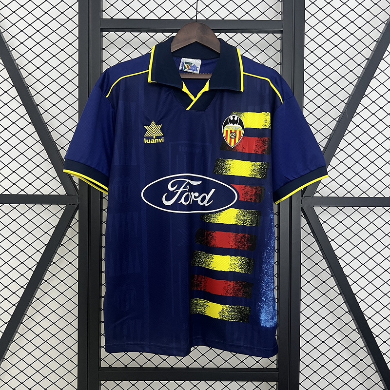 Retro 1996-97 Valencia Away Retro Football jersey