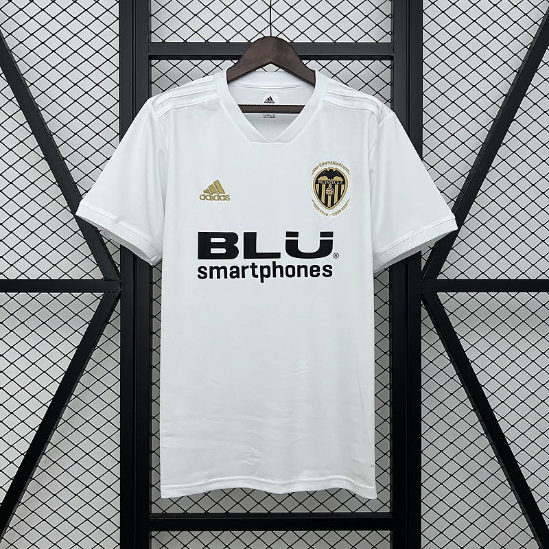 Retro 2018-19 Valencia home retro Football jersey
