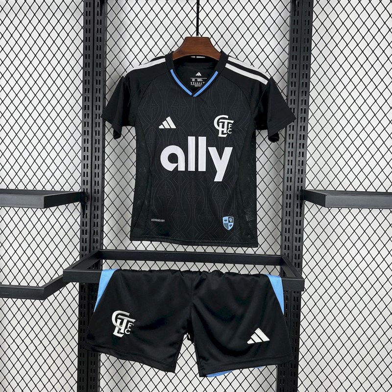 2025-26 Charlotte FC Away Kids football jersey