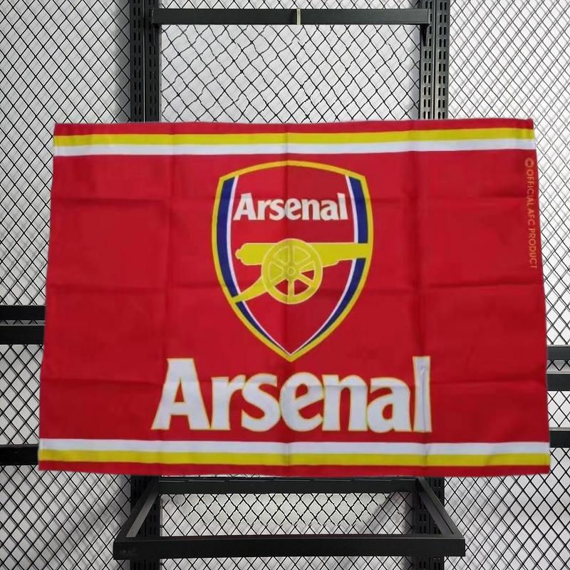 Louishop World Football Club Soccer Team Flag FC Banner for Wall Patio Lawn 60*90 CM Arsenal PSG AC Milan Dortmund Bayern Munchen Real Madrid Juventus Inter Milan Barcelona Liverpool Chelsea Manchester United Tottenham Manchester City Atletico Madrid