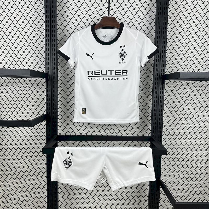 2025-26 Borussia Monchengladbach Home Kids Football jersey
