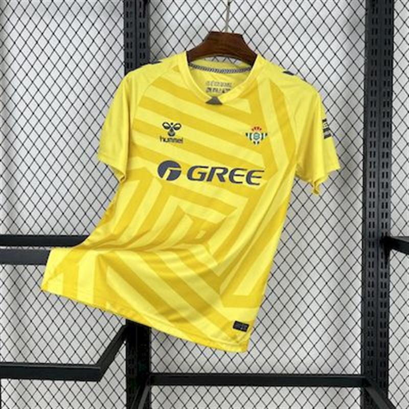 2025-26 Real Betis yellow goalkeeper Football jersey