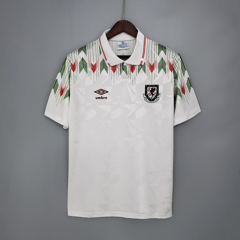 Retro 1990-92 Wales away Retro Football jersey
