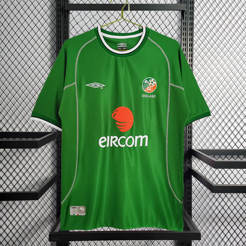 retro 2002 Republic of Ireland home retro football jersey