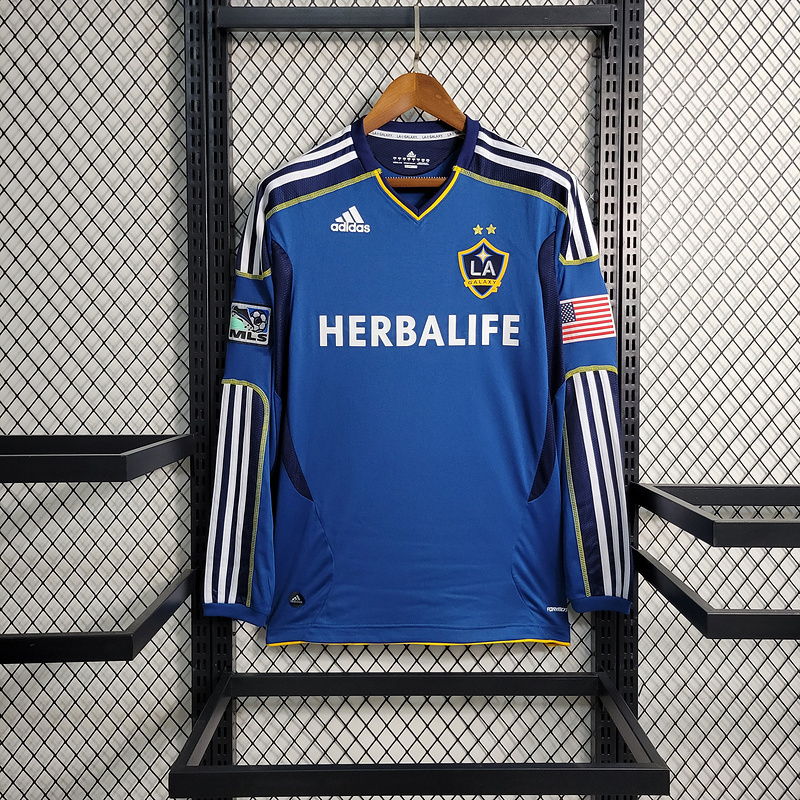 Retro 2011-12 LA Galaxy Away Retro Long Sleeve Football jersey