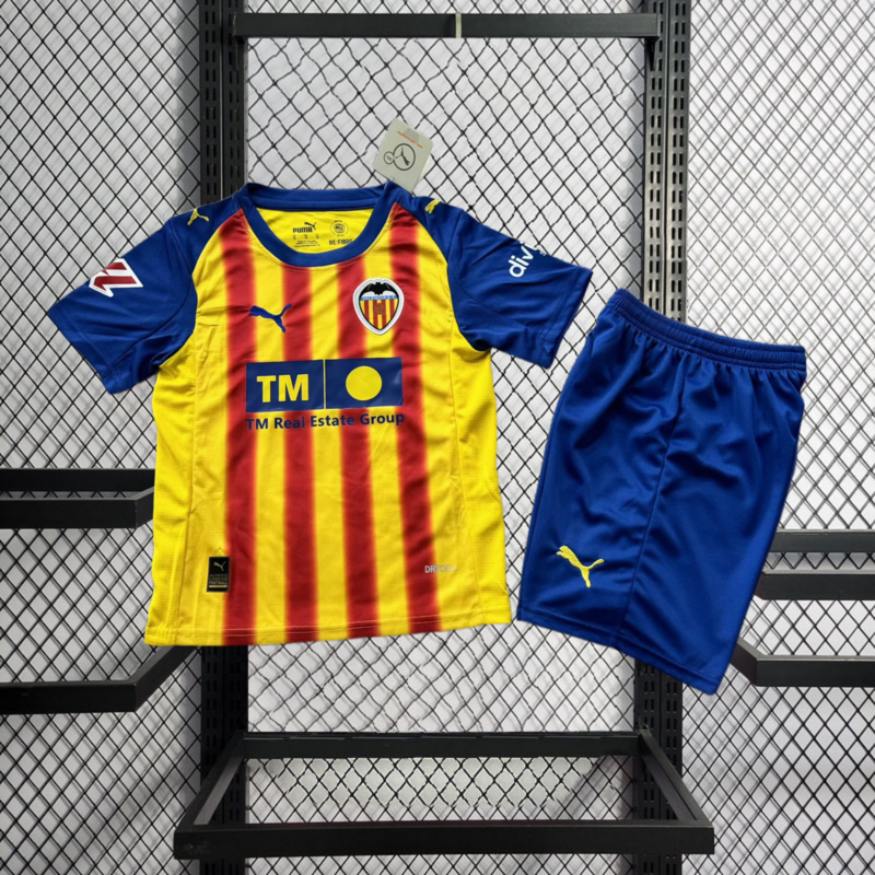 2025-26 Valencia Third Away Kids Football jersey