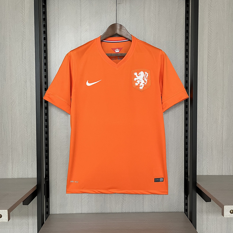 Retro 2014 Netherlands Home retro Football jersey