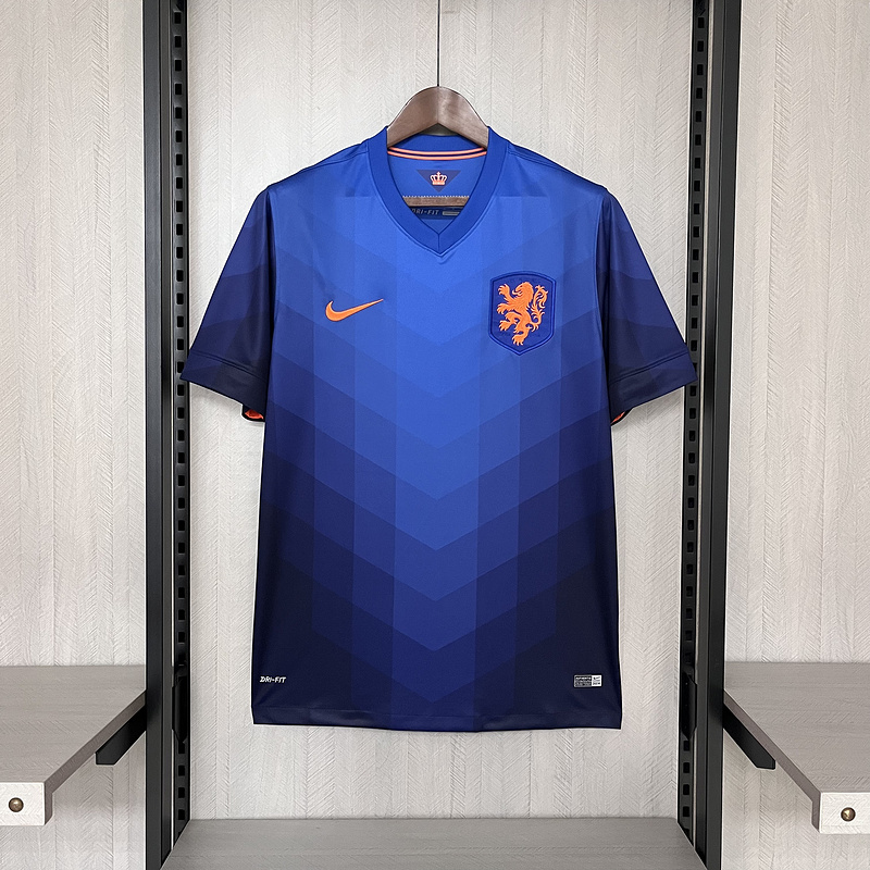 Retro 2014 Netherlands Away Retro football jersey