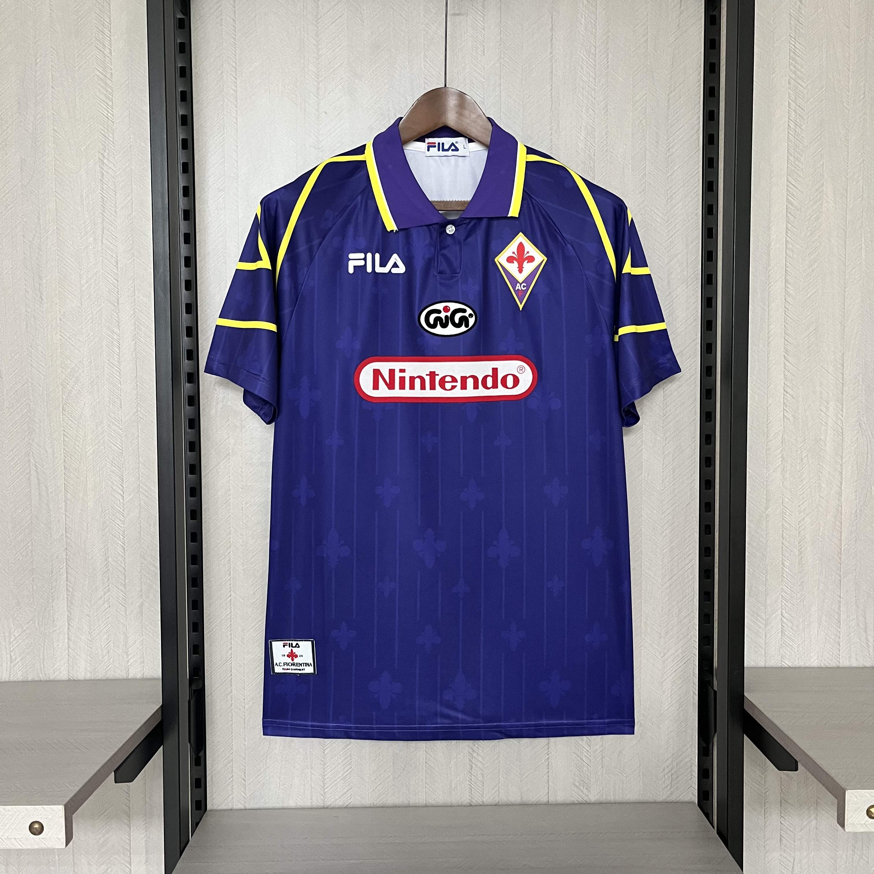 Retro 1997-98 Fiorentina Home retro Football jersey