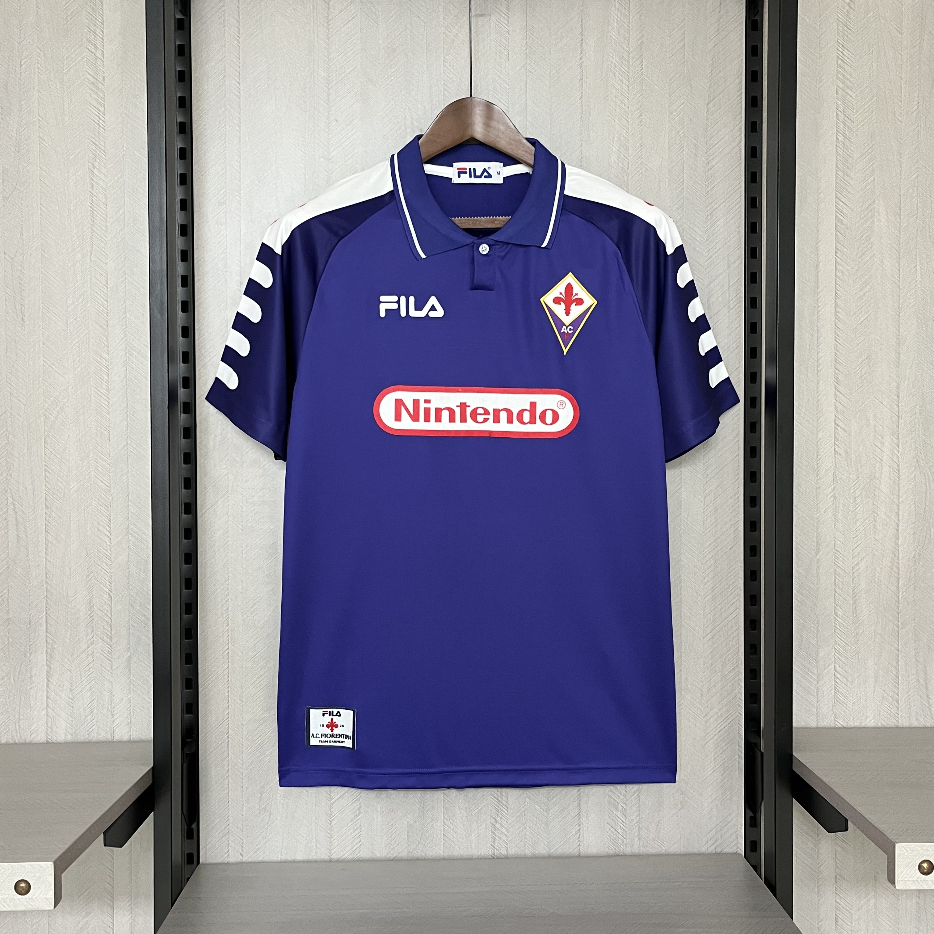 Retro 1998-99 Fiorentina Home retro Football jersey