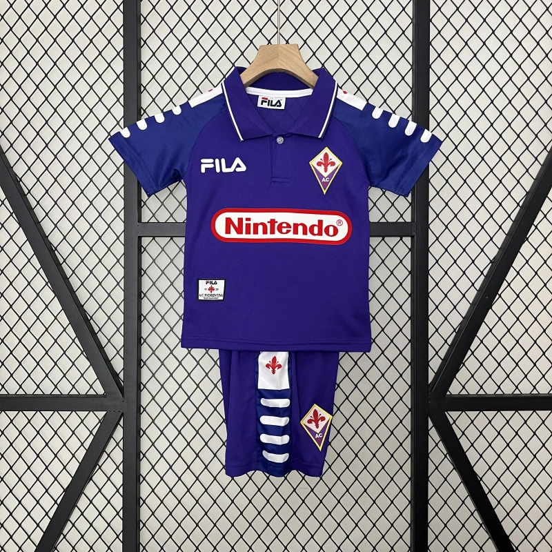 Retro kids 1998-99 kids Fiorentina home Retro football jersey