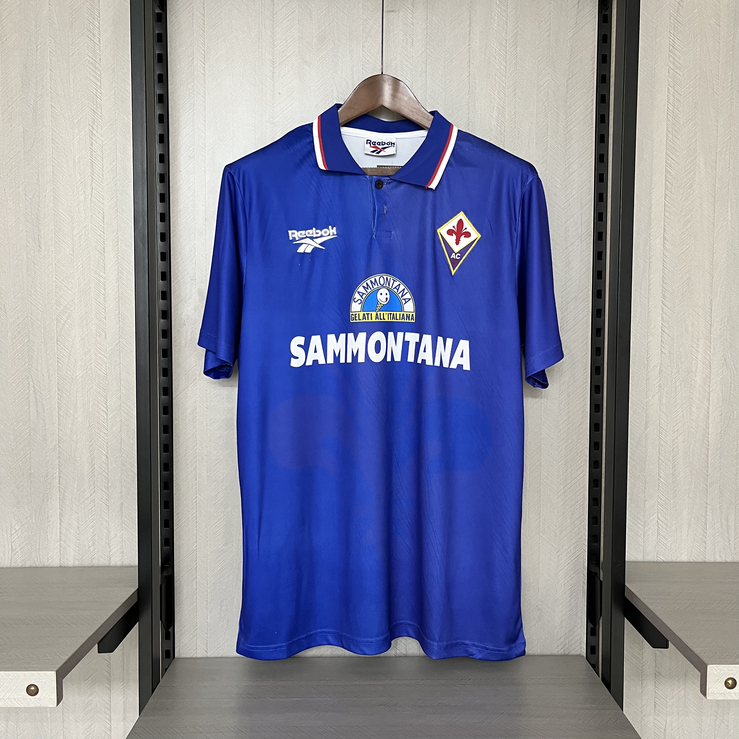 Retro 1995-96 Fiorentina Home retro Football jersey