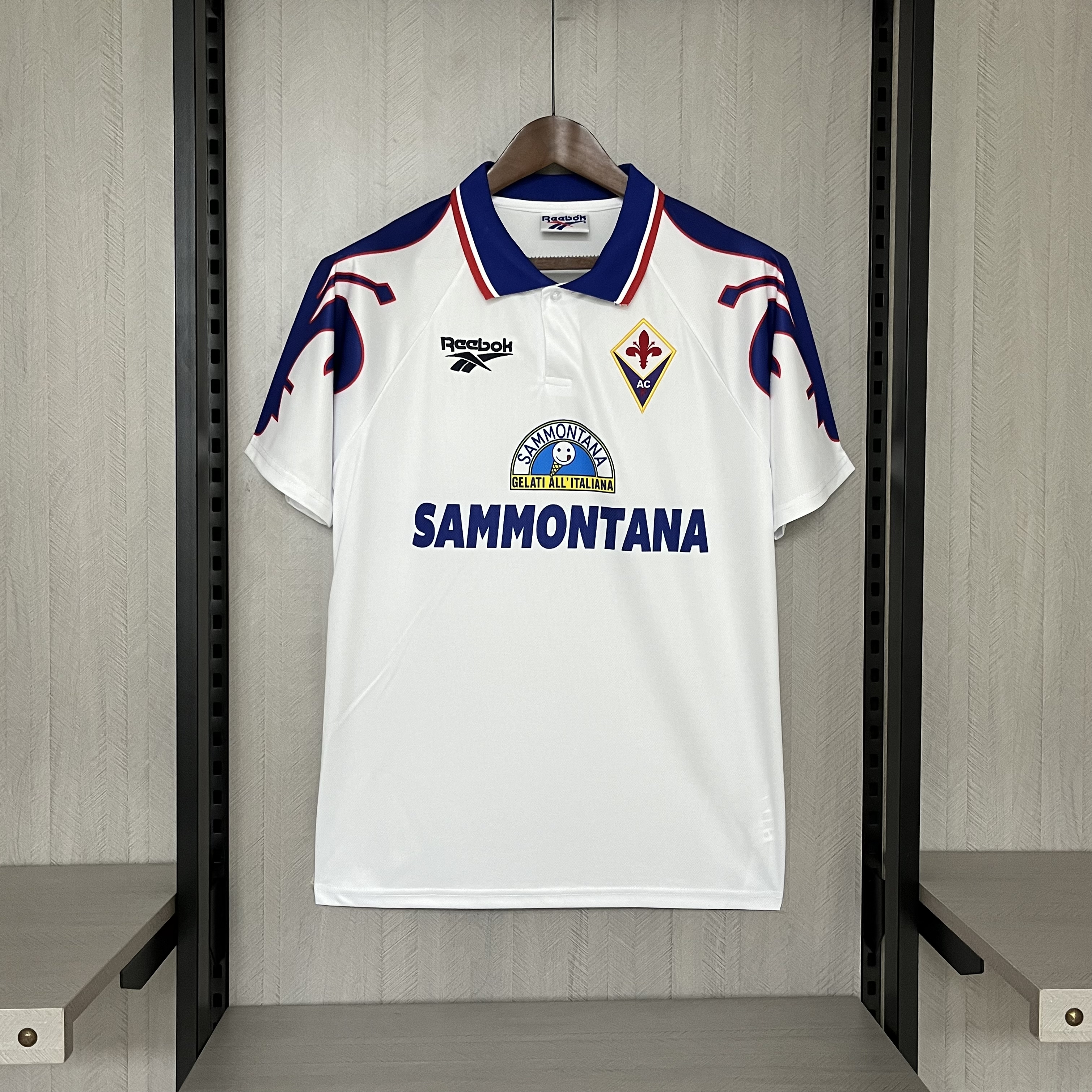 Retro 1995-96 Fiorentina Away retro Football jersey