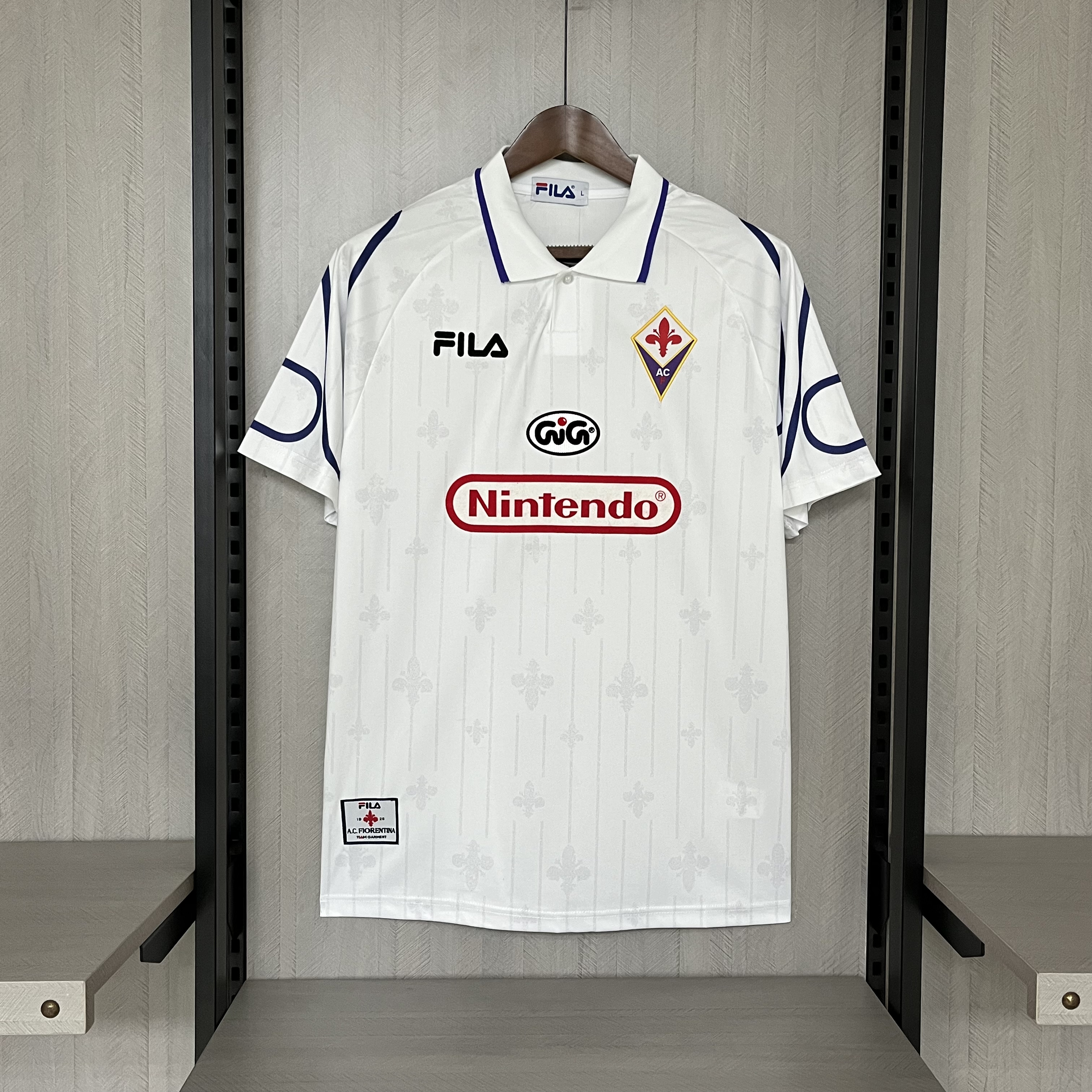 Retro 1997-98 Fiorentina Away retro Football jersey