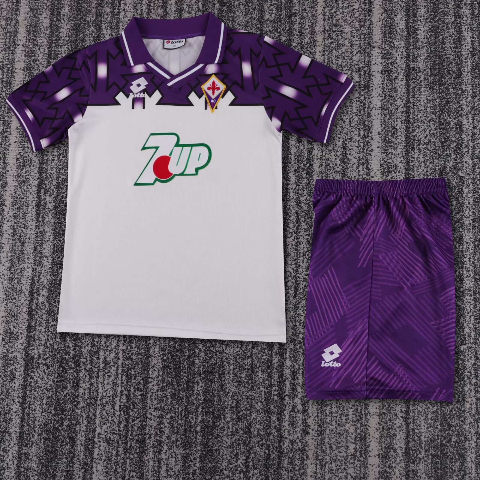 Retro Kids 1992-93 Kids Fiorentina away retro Football jersey