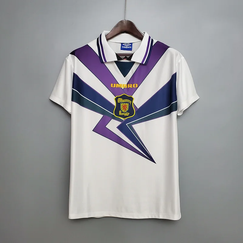 Retro 1994-96 Scotland White Retro Football jersey