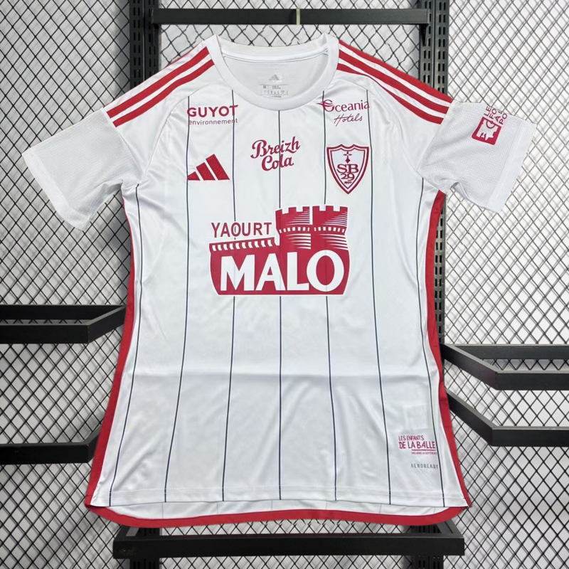 2025-26 Stade Brestois Away Football jersey