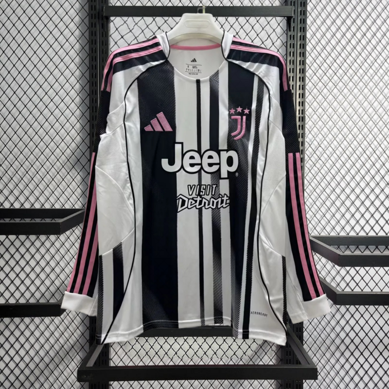 2025-26 Juventus Home Long sleeves Football jersey
