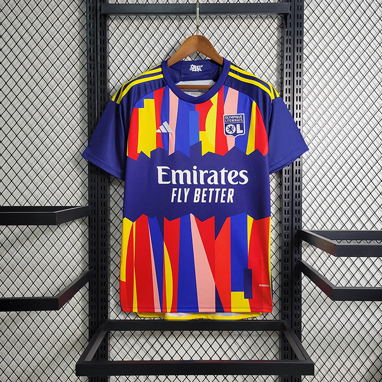 2023-24 Lyon 2 Away Game soccer jersey