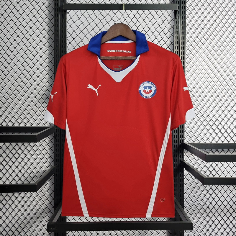 Retro 2014 Chile home retro Football jersey