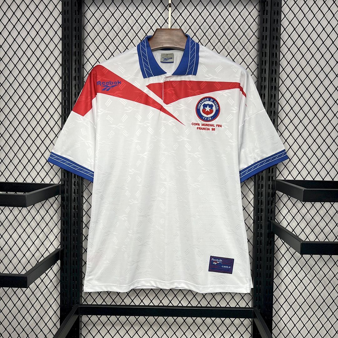 Retro 1998 Chile Away retro Football jersey