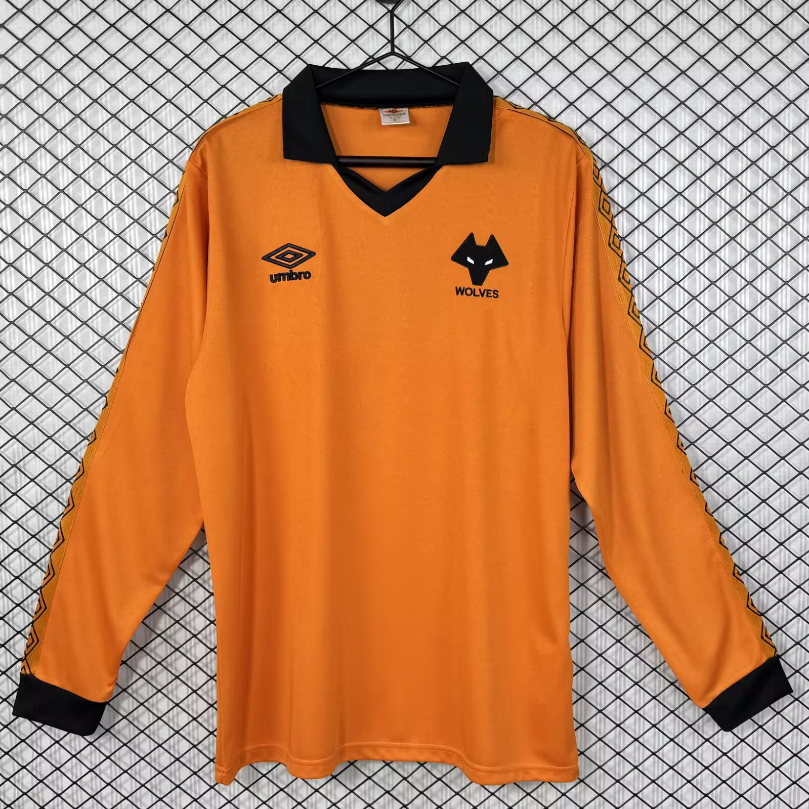 Retro 1996-98 Wolves Home Retro Long sleeves Football jersey retro
