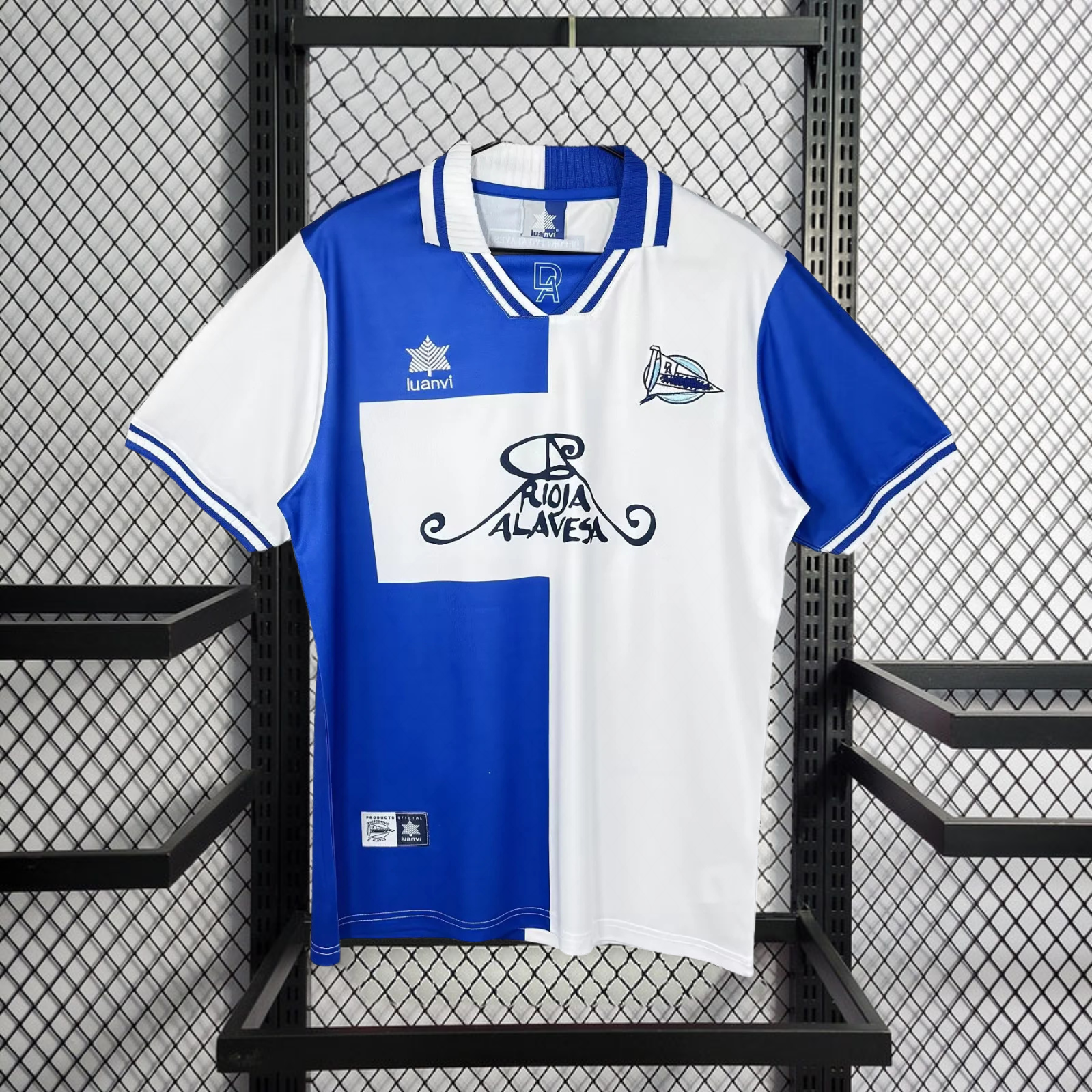 Retro 2000-01 Alaves Home Football jersey