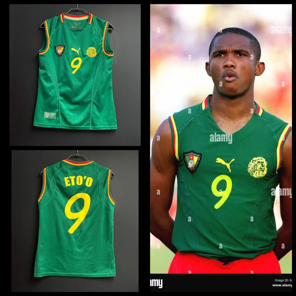 Retro 2002 Cameroon Home Retro Football jersey