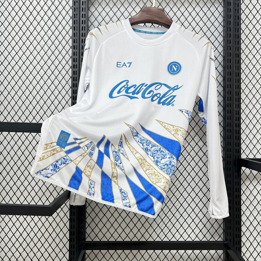 2025-26 Napoli long sleeves Special Edition Football jersey