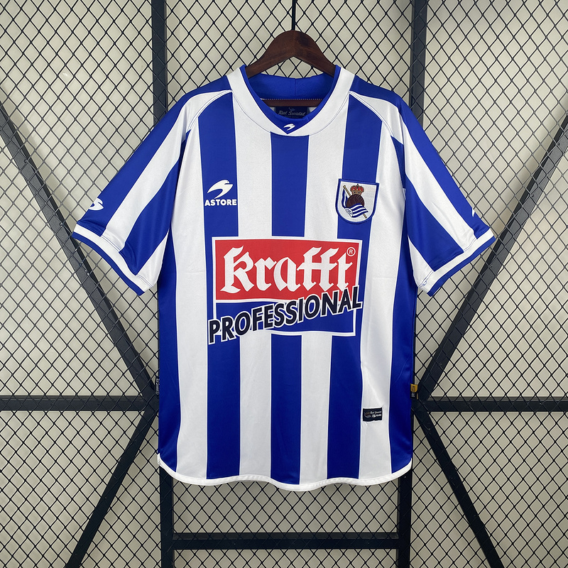 Retro 2002-03 Real Sociedad Home Retro Football jersey