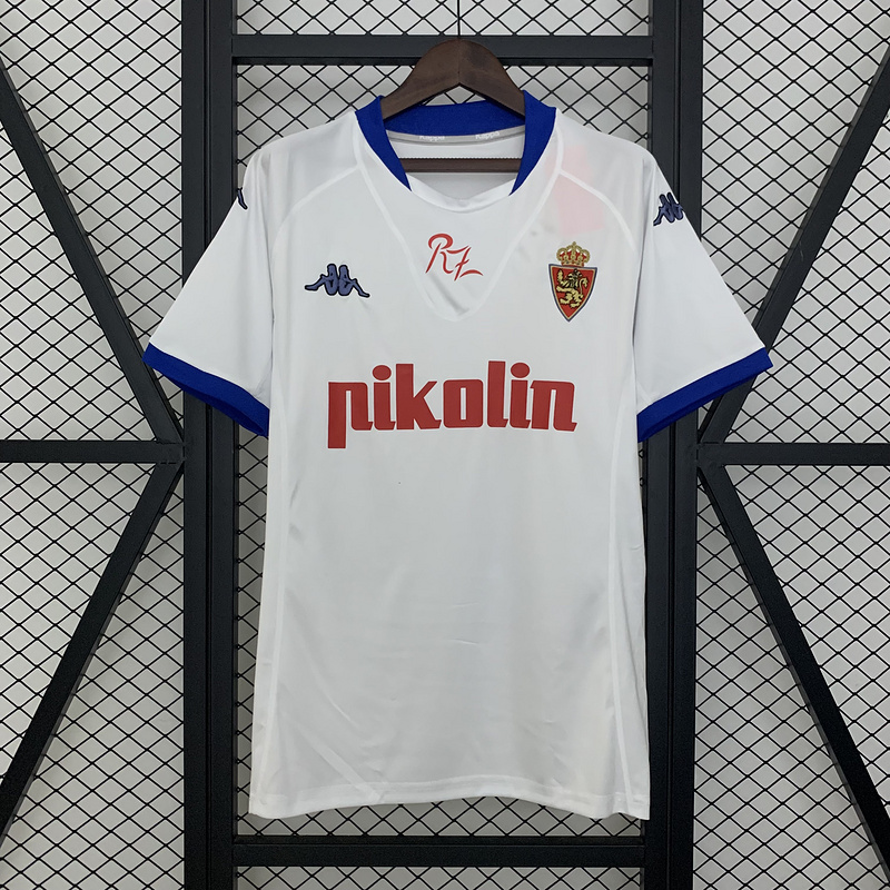 Retro 2001-02 Real Zaragoza Home Football jersey