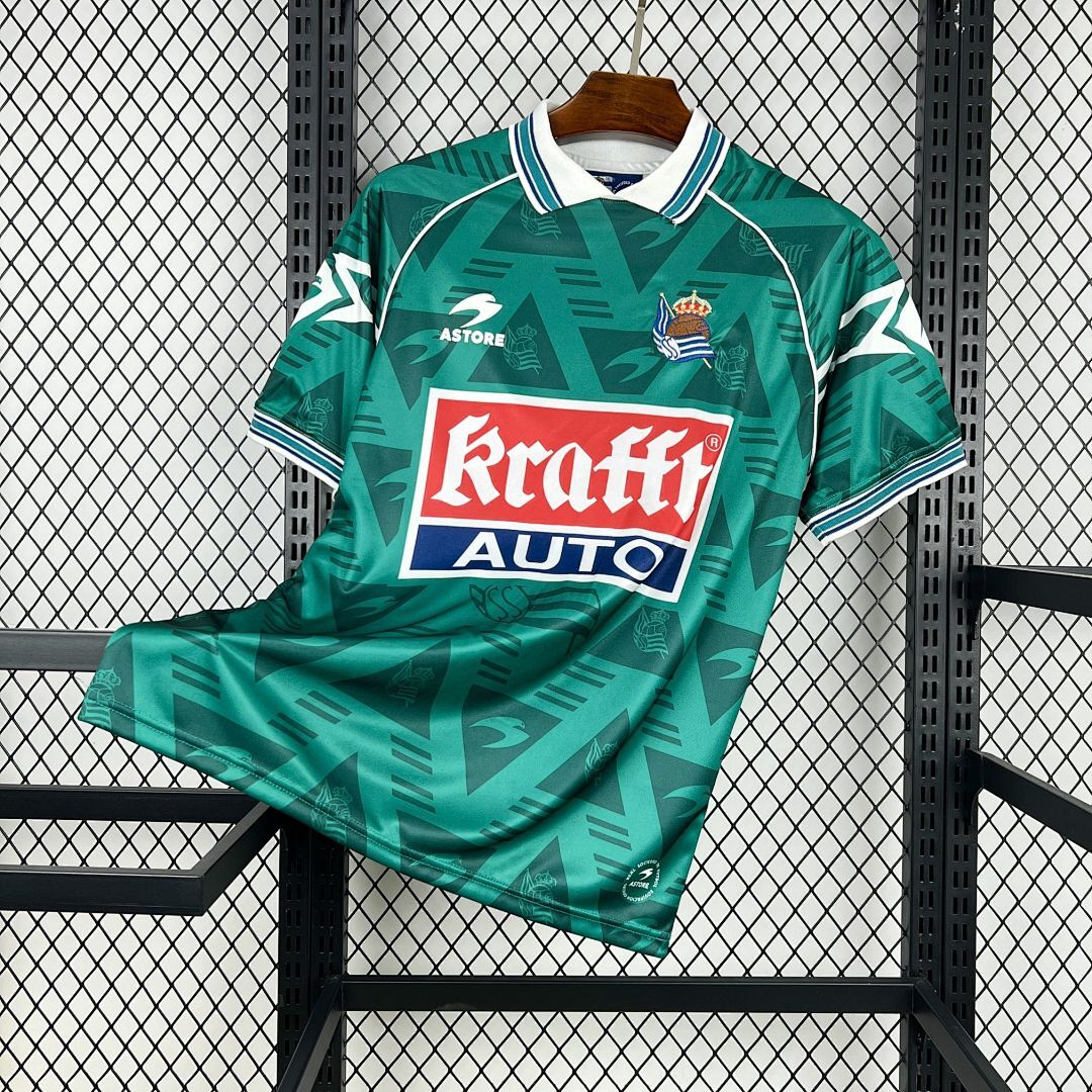 Retro 1995-96 Real Sociedad Away Retro Football jersey