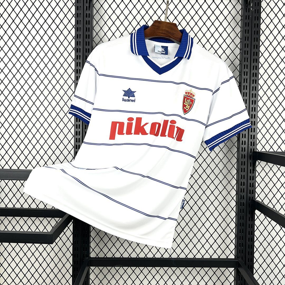 Retro 2000-01 Real Zaragoza Home Football jersey