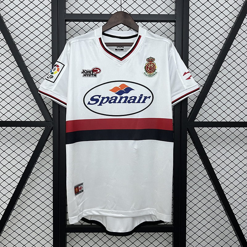 Retro 2001-02 Mallorca Away Retro White Football jersey