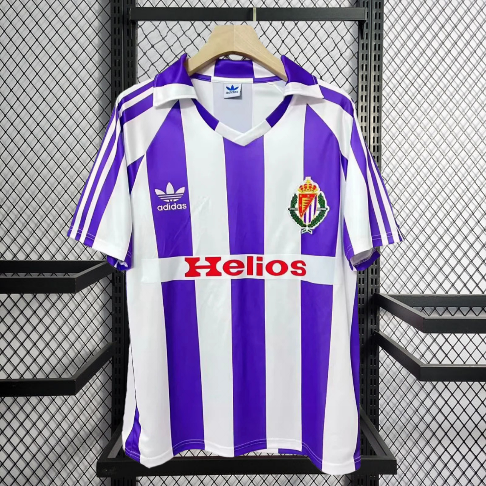 Retro 1984 Real Valladolid home Retro Football jersey