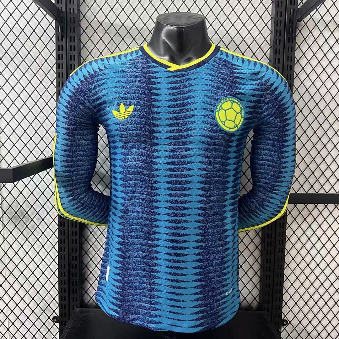 Player 2026 Colombia Away Long sleeves Football jersey
