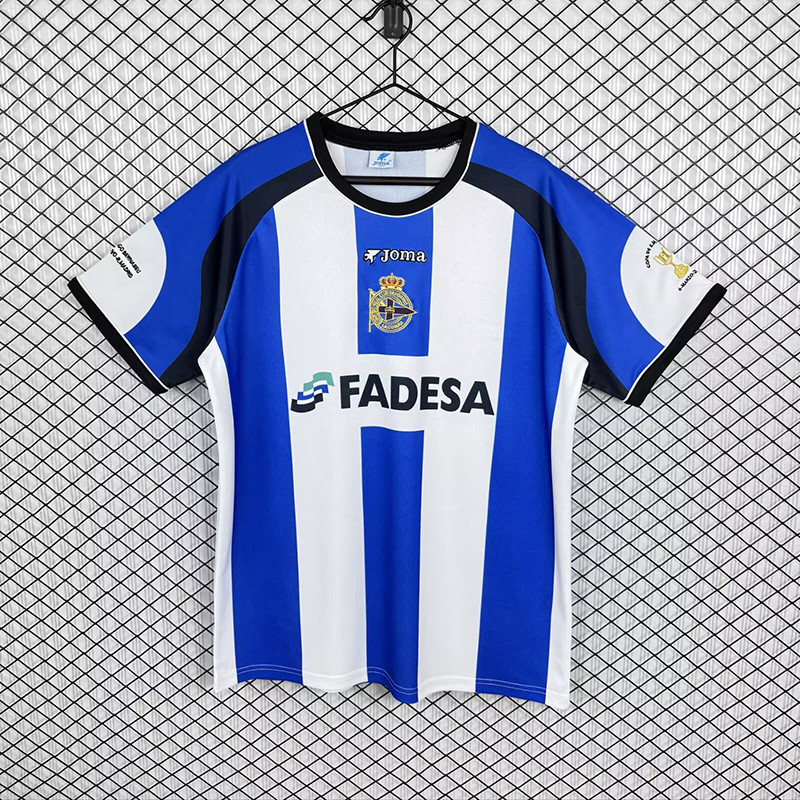 Retro 2001-02 Deportivo La Coruna Home retro Football jersey