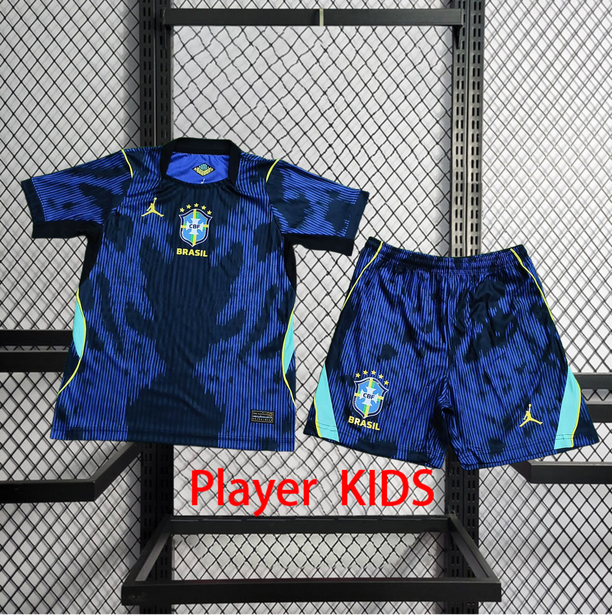 Player 2026 Brazil Away Kids football jersey Player KIDS