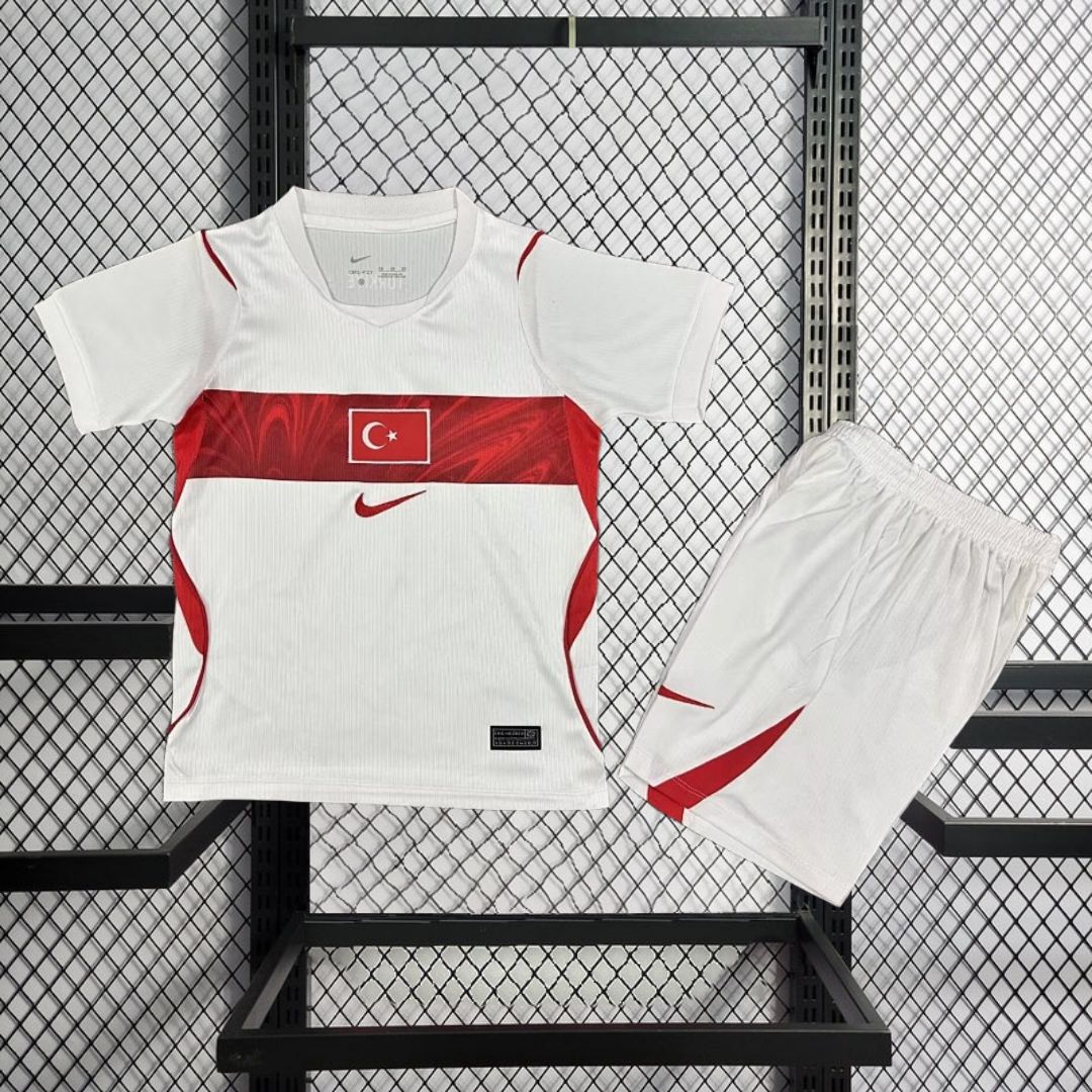 2026 Türkiye Home kids Football jersey Turkiye